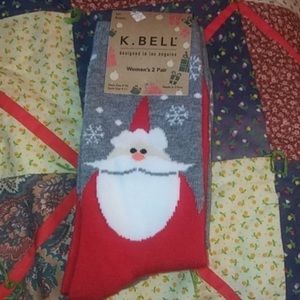 NWT holiday socks. Christmas socks. 2 pack
